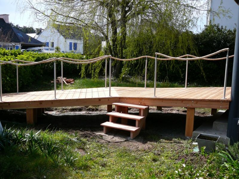 Escalier extérieur protection